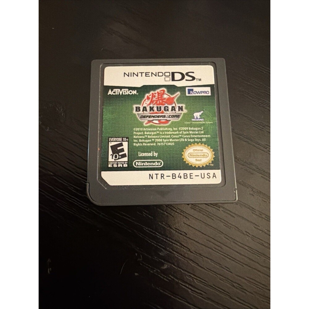 Nintendo DS Bakugan Defenders Of the Core Tested Working NDS Cartridge Only 2010